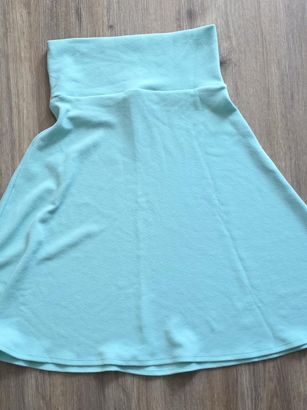 Girls' Aqua Knit Skater Dress